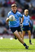 1 September 2019; Jack Geraghty, St. Paul’s SNS, Ayrfield, Dublin, representing Dublin, during the INTO Cumann na mBunscol GAA Respect Exhibition Go Games at the GAA Football All-Ireland Senior Championship Final match between Dublin and Kerry at Croke Park in Dublin. Photo by Ray McManus/Sportsfile