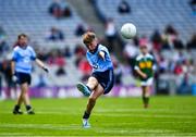 1 September 2019; Jamie Coakley, Bishop Foley NS, Station Rd, Carlow, representing Dublin, during the INTO Cumann na mBunscol GAA Respect Exhibition Go Games at the GAA Football All-Ireland Senior Championship Final match between Dublin and Kerry at Croke Park in Dublin. Photo by Ray McManus/Sportsfile