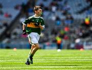 1 September 2019; Diarmuid McMahon, Lissycasey NS, Ennis, Clare, representing Kerry, during the INTO Cumann na mBunscol GAA Respect Exhibition Go Games at the GAA Football All-Ireland Senior Championship Final match between Dublin and Kerry at Croke Park in Dublin. Photo by Ray McManus/Sportsfile