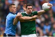 1 September 2019; David Moran of Kerry in action against Con O'Callaghan of Dublin during the GAA Football All-Ireland Senior Championship Final match between Dublin and Kerry at Croke Park in Dublin. Photo by Harry Murphy/Sportsfile