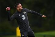 3 September 2019; Shane Duffy during a Republic of Ireland training session at FAI National Training Centre in Abbotstown, Dublin. Photo by Stephen McCarthy/Sportsfile
