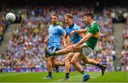1 September 2019; Paul Geaney of Kerry in action against Michael Fitzsimons of Dublin during the GAA Football All-Ireland Senior Championship Final match between Dublin and Kerry at Croke Park in Dublin. Photo by Ramsey Cardy/Sportsfile
