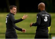 3 September 2019; Seamus Coleman, left, and David McGoldrick during a Republic of Ireland training session at the FAI National Training Centre in Abbotstown, Dublin. Photo by Stephen McCarthy/Sportsfile