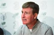 3 September 2019; Republic of Ireland manager Stephen Kenny during a Republic of Ireland U21's press conference at the FAI National Training Centre in Abbotstown, Dublin. Photo by Stephen McCarthy/Sportsfile