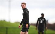 3 September 2019; Kameron Ledwidge during a Republic of Ireland U21's training session at the FAI National Training Centre in Abbotstown, Dublin. Photo by Stephen McCarthy/Sportsfile