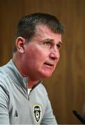 3 September 2019; Republic of Ireland manager Stephen Kenny during a Republic of Ireland U21's press conference at the FAI National Training Centre in Abbotstown, Dublin. Photo by Stephen McCarthy/Sportsfile
