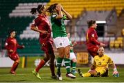 3 September 2019; Katie McCabe of Republic of Ireland reacts after a missed opportunity on goal during the UEFA Women's 2021 European Championships Qualifier - Group I match between Republic of Ireland and Montenegro at Tallaght Stadium in Dublin. Photo by Stephen McCarthy/Sportsfile