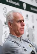 4 September 2019; Republic of Ireland manager Mick McCarthy during a press conference at the FAI National Training Centre in Abbotstown, Dublin. Photo by Stephen McCarthy/Sportsfile