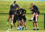 4 September 2019; Republic of Ireland players, from left, Shane Duffy, James McClean, Josh Cullen, James Collins and Glenn Whelan during a Republic of Ireland training session at the FAI National Training Centre in Abbotstown, Dublin. Photo by Stephen McCarthy/Sportsfile
