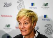 4 September 2019; Newly appointed Republic of Ireland women's national team manager Vera Pauw during a press conference at the FAI National Training Centre in Abbotstown, Dublin. Photo by Eóin Noonan/Sportsfile