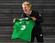 4 September 2019; Newly appointed Republic of Ireland women's national team manager Vera Pauw poses for a portrait prior to a press conference at the FAI National Training Centre in Abbotstown, Dublin. Photo by Stephen McCarthy/Sportsfile