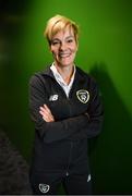 4 September 2019; Newly appointed Republic of Ireland women's national team manager Vera Pauw poses for a portrait prior to a press conference at the FAI National Training Centre in Abbotstown, Dublin. Photo by Stephen McCarthy/Sportsfile
