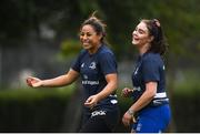 4 September 2019; Sene Naoupu, left, and Katelyn Doran during Leinster Rugby Women's Squad Training at The King's Hospital in Palmerstown, Dublin. Photo by Ramsey Cardy/Sportsfile