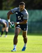 5 September 2019; Bundee Aki during Ireland Rugby squad training at Carton House in Maynooth, Kildare. Photo by Brendan Moran/Sportsfile