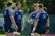 5 September 2019; Ireland players, from left, Jacob Stockdale, Jack Conan, Josh van der Flier and Andrew Porter during Ireland Rugby squad training at Carton House in Maynooth, Kildare. Photo by Brendan Moran/Sportsfile