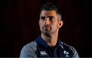 5 September 2019; Rob Kearney poses for a portrait after an Ireland Rugby press conference at Carton House in Maynooth, Kildare. Photo by Brendan Moran/Sportsfile