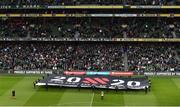 5 September 2019; The 20x20 flag prior to the UEFA EURO2020 Qualifier Group D match between Republic of Ireland and Switzerland at Aviva Stadium, Dublin. Photo by Eóin Noonan/Sportsfile