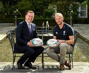 6 September 2019: Rugby World Cup season kicked off today at a preview of Rugby World Cup 2019™ with Emirates and Wayne Barnes. One of the best-known officials in the game, Barnes took part in a Q&A with former Irish international, Tommy Bowe, to highlight Emirates’ association with rugby.  Emirates first sponsored Rugby World Cup (RWC) 2007 in France, then became a Worldwide Partner for RWC 2011, 2015, and now the tournament in Japan 2019™. Rugby has been a part of Emirates’ portfolio for more than 20 years, since the company became the Title Sponsor of the Emirates Airline Dubai Rugby Sevens, part of the HSBC Sevens World Series. Emirates is also proud to sponsor the Cape Town Sevens, the first event of the 2019/2020 Series. Enda Corneille, Country Manager for Emirates in Ireland, commented: “Rugby World Cup is one of the most iconic sporting events with a huge following in Ireland and Emirates is proud of its long-standing association with the game. At every international rugby match, World Rugby's™ elite panel of referees take to the field in their Emirates Fly Better kit. “Emirates bring people and cultures together, just as rugby brings people together through a shared passion for sport. We connect Ireland to more than 150 destinations, including Japan for Rugby World Cup 2019™.” Ireland will kick off its first match against Scotland on Sunday 22 September. Enda Corneille Emirates Country Manager Ireland with Referee Wayne Barnes in attendance during the Emirates Rugby World Cup Preview at Merrion Hotel in Dublin. Photo by Matt Browne/Sportsfile