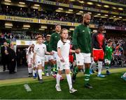 5 September 2019; David McGoldrick of Republic of Ireland walks out prior to the UEFA EURO2020 Qualifier Group D match between Republic of Ireland and Switzerland at Aviva Stadium, Lansdowne Road in Dublin. Photo by Stephen McCarthy/Sportsfile