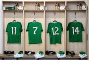 6 September 2019; The Republic of Ireland dressing room prior to the UEFA European U21 Championship Qualifier Group 1 match between Republic of Ireland and Armenia at Tallaght Stadium in Tallaght, Dublin. Photo by Stephen McCarthy/Sportsfile
