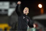 6 September 2019; Dundalk head coach Vinny Perth celebrates following the SSE Airtricity League Premier Division match between Dundalk and Cork City at Oriel Park in Dundalk, Co. Louth. Photo by Ben McShane/Sportsfile