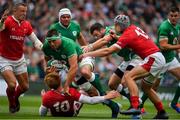 7 September 2019; CJ Stander of Ireland is tackled by Rhys Patchell of Wales during the Guinness Summer Series match between Ireland and Wales at Aviva Stadium in Dublin.Photo by Brendan Moran/Sportsfile