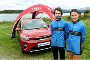 7 September 2019; Eric Keogh from Donore Harriers Athletic Club Dublin who won the mens Kia Race Series and  Sinead O’Connor from Leevale Athletic Club Co Cork who won the ladies Kia Race Series – Round 8 at Blessington Lakes in Wicklow. Photo by Matt Browne/Sportsfile