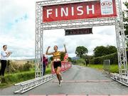 7 September 2019; Sinead O’Connor from Leevale Athletic Club Co Cork celebrates winning the Kia Race Series – Round 8 at Blessington Lakes in Wicklow. Photo by Matt Browne/Sportsfile