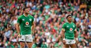 7 September 2019; Bundee Aki, right, and Robbie Henshaw of Ireland during the Guinness Summer Series match between Ireland and Wales at Aviva Stadium in Dublin. Photo by David Fitzgerald/Sportsfile
