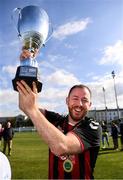 7 September 2019; Sean Gallagher of Bohemians celebrates following the Megazyme Amputee Football League Cup Finals at Carlisle Grounds in Bray, Co Wicklow. Photo by Stephen McCarthy/Sportsfile