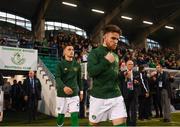 6 September 2019; Aaron Connolly of Republic of Ireland walks our prior to the UEFA European U21 Championship Qualifier Group 1 match between Republic of Ireland and Armenia at Tallaght Stadium in Tallaght, Dublin. Photo by Stephen McCarthy/Sportsfile
