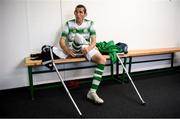 7 September 2019; Alan Wall of Shamrock Rovers prepares for the Megazyme Amputee Football League Cup Finals at Carlisle Grounds in Bray, Co Wicklow. Photo by Stephen McCarthy/Sportsfile