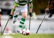 7 September 2019; A detailed view of the action during the Megazyme Amputee Football League Cup Finals at Carlisle Grounds in Bray, Co Wicklow. Photo by Stephen McCarthy/Sportsfile