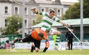 7 September 2019; Alan Wall of Shamrock Rovers and James Conroy of Bohemians during the Megazyme Amputee Football League Cup Finals at Carlisle Grounds in Bray, Co Wicklow. Photo by Stephen McCarthy/Sportsfile