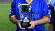 7 September 2019; A general view of the cup after The Alzheimer Society of Ireland hosting Bluebird Care sponsored Tipperary v Limerick hurling fundraiser match at Nenagh Éire Óg, Nenagh, Co Tipperary. This unique fundraising initiative, to mark World Alzheimer’s Month 2019, was the brainchild of two leading Munster dementia advocates, Kevin Quaid and Kathy Ryan, who both have a dementia diagnosis. All the money raised will go towards providing community services and advocacy supports in the Munster area and beyond. Photo by Piaras Ó Mídheach/Sportsfile