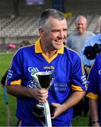 7 September 2019; Tipperary captain Michael Cleary with the cup after The Alzheimer Society of Ireland hosting Bluebird Care sponsored Tipperary v Limerick hurling fundraiser match at Nenagh Éire Óg, Nenagh, Co Tipperary. This unique fundraising initiative, to mark World Alzheimer’s Month 2019, was the brainchild of two leading Munster dementia advocates, Kevin Quaid and Kathy Ryan, who both have a dementia diagnosis. All the money raised will go towards providing community services and advocacy supports in the Munster area and beyond. Photo by Piaras Ó Mídheach/Sportsfile
