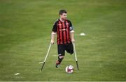 7 September 2019; Donal Bligh of Bohemians during the Megazyme Amputee Football League Cup Finals at Carlisle Grounds in Bray, Co Wicklow. Photo by Stephen McCarthy/Sportsfile