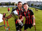 7 September 2019; Stefan Balog, left, and Neil Hoey of Bohemians celebrate following the Megazyme Amputee Football League Cup Finals at Carlisle Grounds in Bray, Co Wicklow. Photo by Stephen McCarthy/Sportsfile