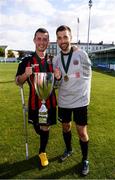 7 September 2019; Patrick Hickey, left, and Fergal Duffy of Bohemians following the Megazyme Amputee Football League Cup Finals at Carlisle Grounds in Bray, Co Wicklow. Photo by Stephen McCarthy/Sportsfile