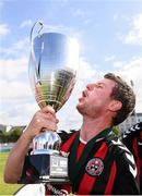 7 September 2019; Donal Bligh of Bohemians celebrates following the Megazyme Amputee Football League Cup Finals at Carlisle Grounds in Bray, Co Wicklow. Photo by Stephen McCarthy/Sportsfile