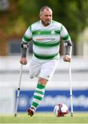 7 September 2019; Chris McElligott of Shamrock Rovers during the Megazyme Amputee Football League Cup Finals at Carlisle Grounds in Bray, Co Wicklow. Photo by Stephen McCarthy/Sportsfile