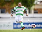 7 September 2019; Chris McElligott of Shamrock Rovers during the Megazyme Amputee Football League Cup Finals at Carlisle Grounds in Bray, Co Wicklow. Photo by Stephen McCarthy/Sportsfile