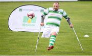 7 September 2019; Chris McElligott of Shamrock Rovers during the Megazyme Amputee Football League Cup Finals at Carlisle Grounds in Bray, Co Wicklow. Photo by Stephen McCarthy/Sportsfile