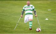 7 September 2019; Chris McElligott of Shamrock Rovers during the Megazyme Amputee Football League Cup Finals at Carlisle Grounds in Bray, Co Wicklow. Photo by Stephen McCarthy/Sportsfile