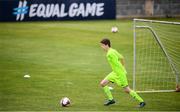 7 September 2019; Justin Guiney of Shamrock Rovers during the Megazyme Amputee Football League Cup Finals at Carlisle Grounds in Bray, Co Wicklow. Photo by Stephen McCarthy/Sportsfile