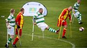 7 September 2019; Chris McElligott of Shamrock Rovers during the Megazyme Amputee Football League Cup Finals at Carlisle Grounds in Bray, Co Wicklow. Photo by Stephen McCarthy/Sportsfile