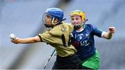 8 September 2019; Julianne O'Keeffe of Kerry in action against Aoife Coughlan of Limerick during the Liberty Insurance All-Ireland Premier Junior Camogie Championship Final match between Kerry and Limerick at Croke Park in Dublin. Photo by Piaras Ó Mídheach/Sportsfile