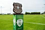 8 September 2019; A view of the trophy prior to the FAI Women’s Intermediate Shield Final match between Manulla FC and Whitehall Rangers at Mullingar Athletic FC in Mullingar, Co. Westmeath. Photo by Seb Daly/Sportsfile