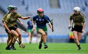 8 September 2019; Shauna D'Arcy of Limerick in action against Kerry players, from left, Michelle Costello, Aine O'Connor and Patrice Diggin during the Liberty Insurance All-Ireland Premier Junior Camogie Championship Final match between Kerry and Limerick at Croke Park in Dublin. Photo by Piaras Ó Mídheach/Sportsfile