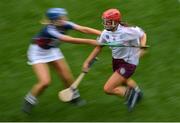 8 September 2019; Louise Brennan of Galway during the Liberty Insurance All-Ireland Intermediate Camogie Championship Final match between Galway and Westmeath at Croke Park in Dublin. Photo by Ramsey Cardy/Sportsfile